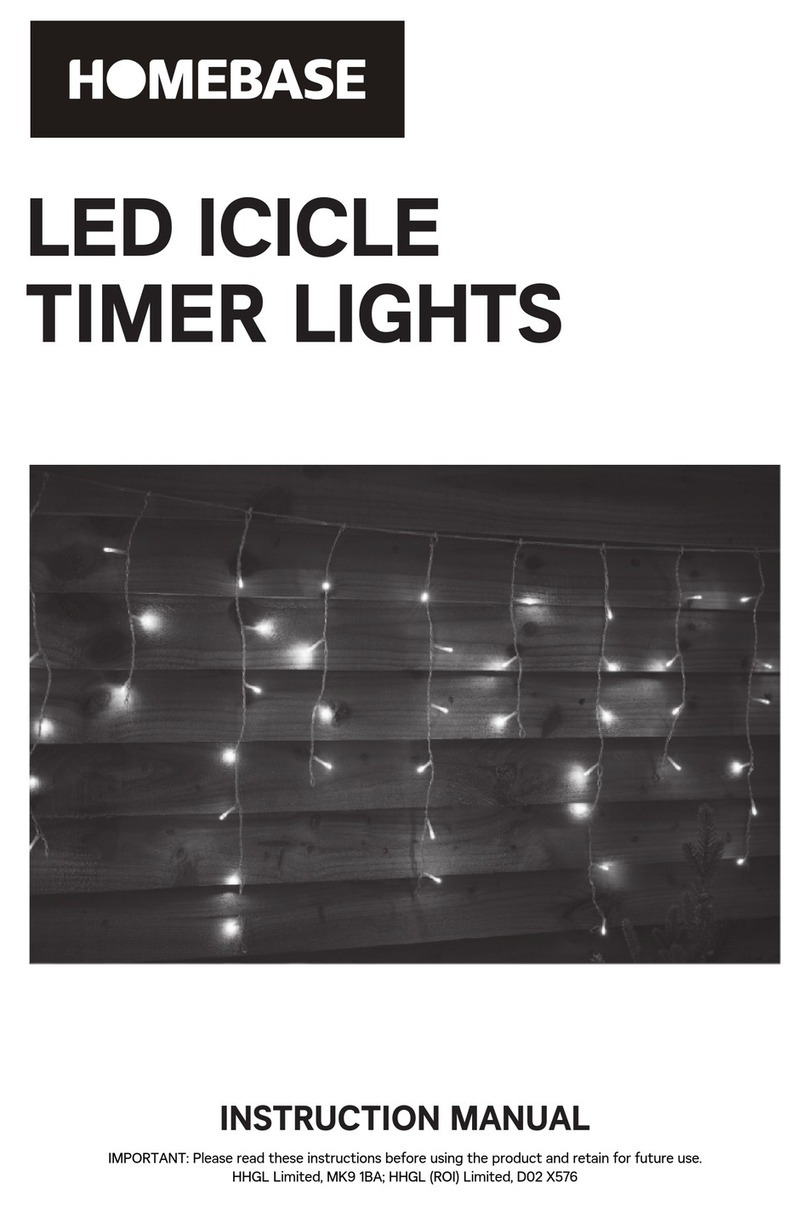 Homebase LED ICICLE instruction manual