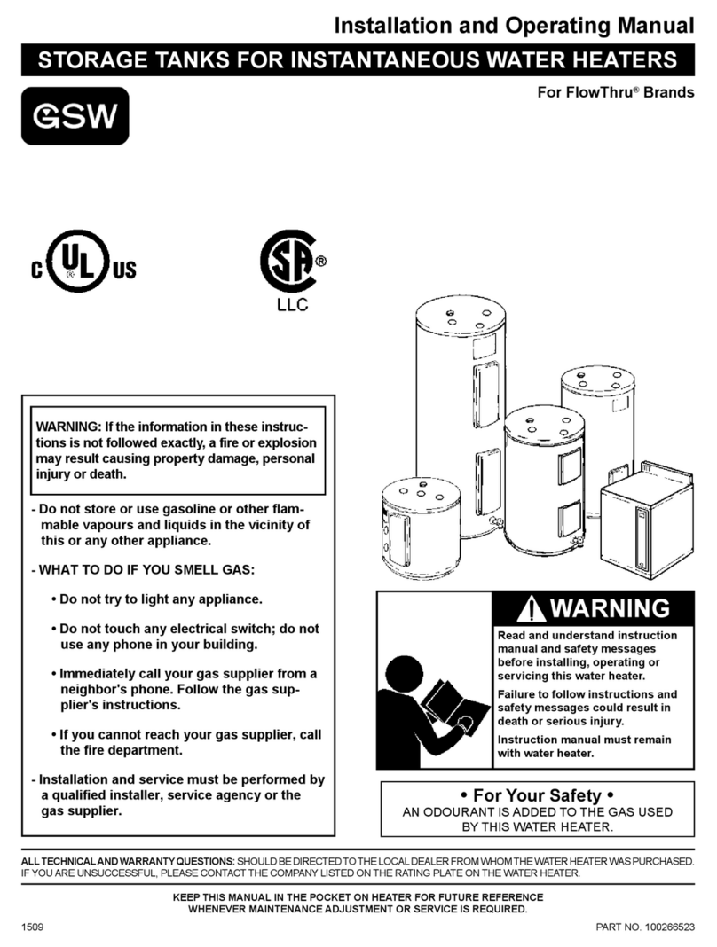 John Wood FlowThru GST Installation and operating manual John Wood FlowThru GST Installation and operating manual