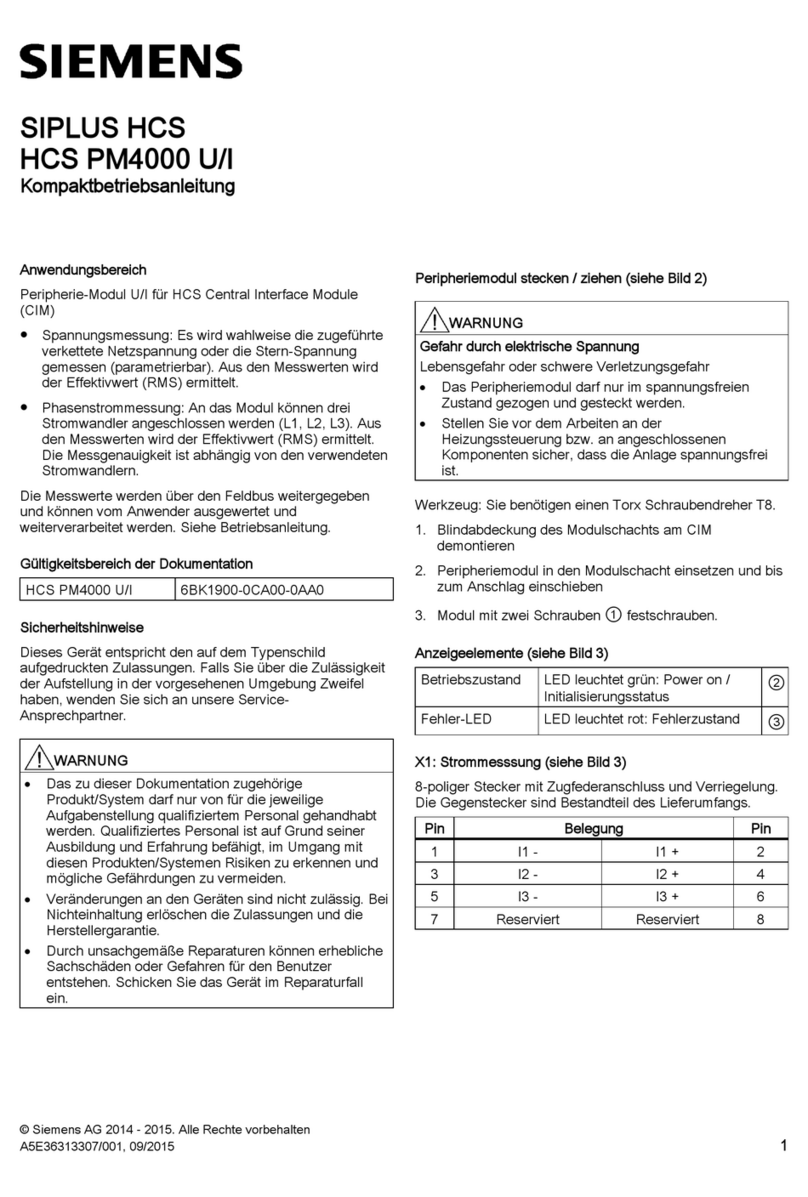 Siemens SIPLUS HCS HCS PM4000 U/I Administrator guide