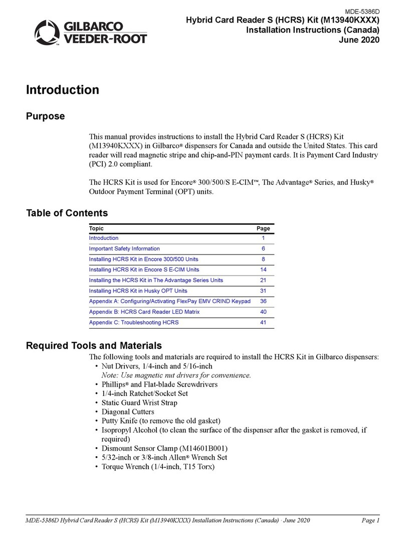 GILBARCO VEEDER-ROOT M13940K Series installation instructions