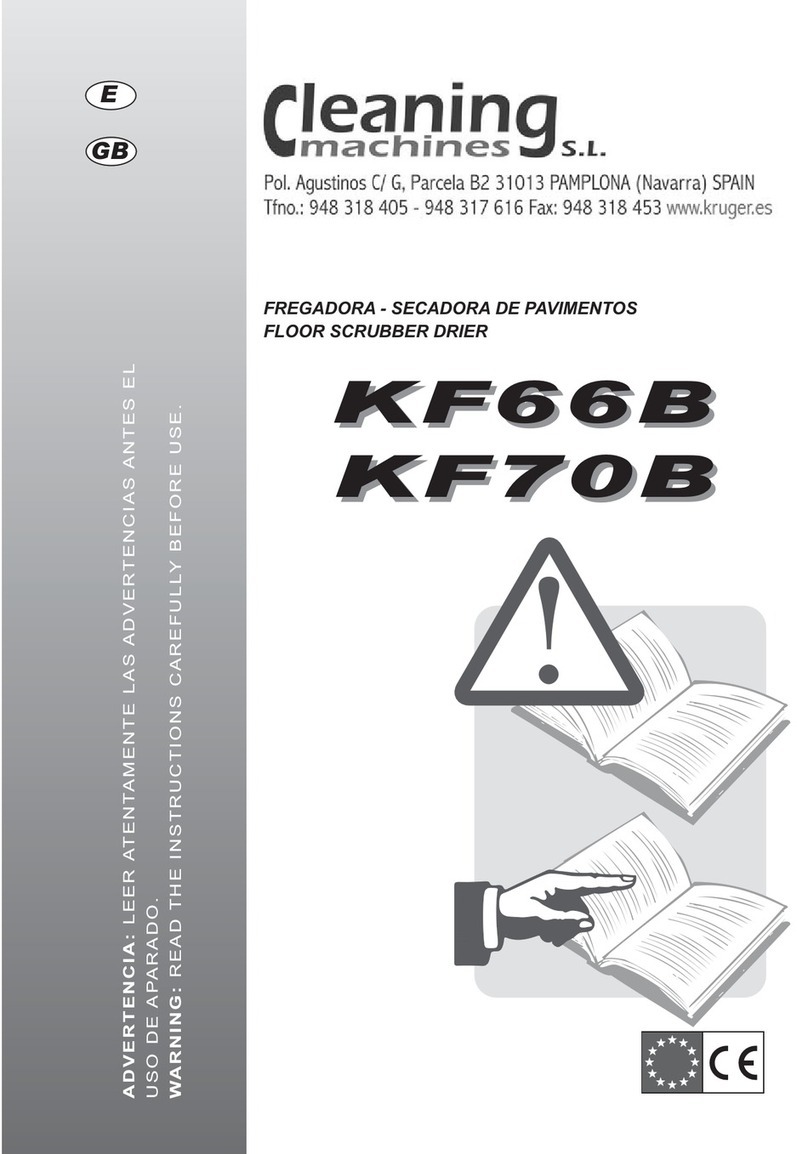 Cleaning Machines KF66B User manual Cleaning Machines KF66B User manual