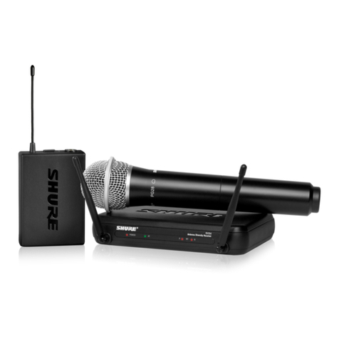 Shure SVX Wireless manual