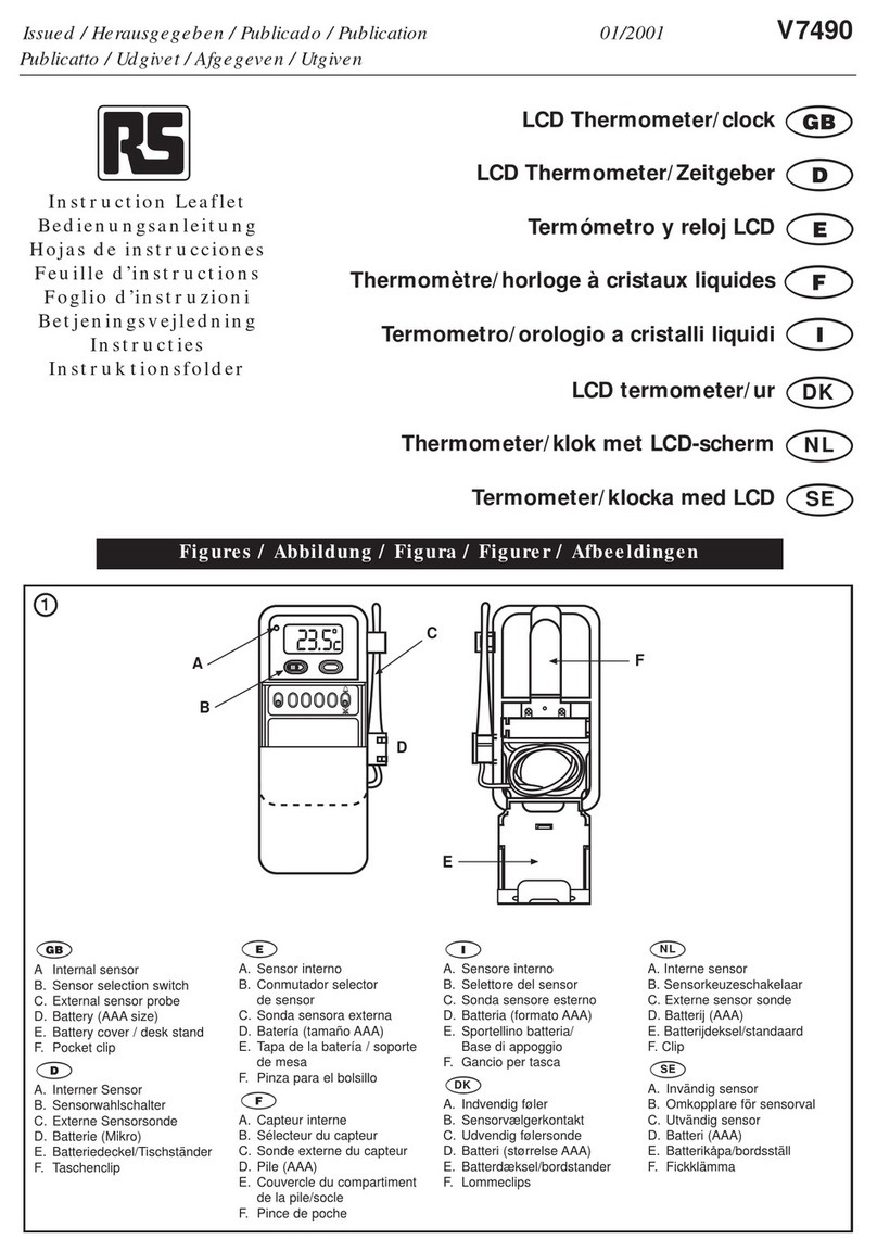 RS V7490 Instruction leaflet