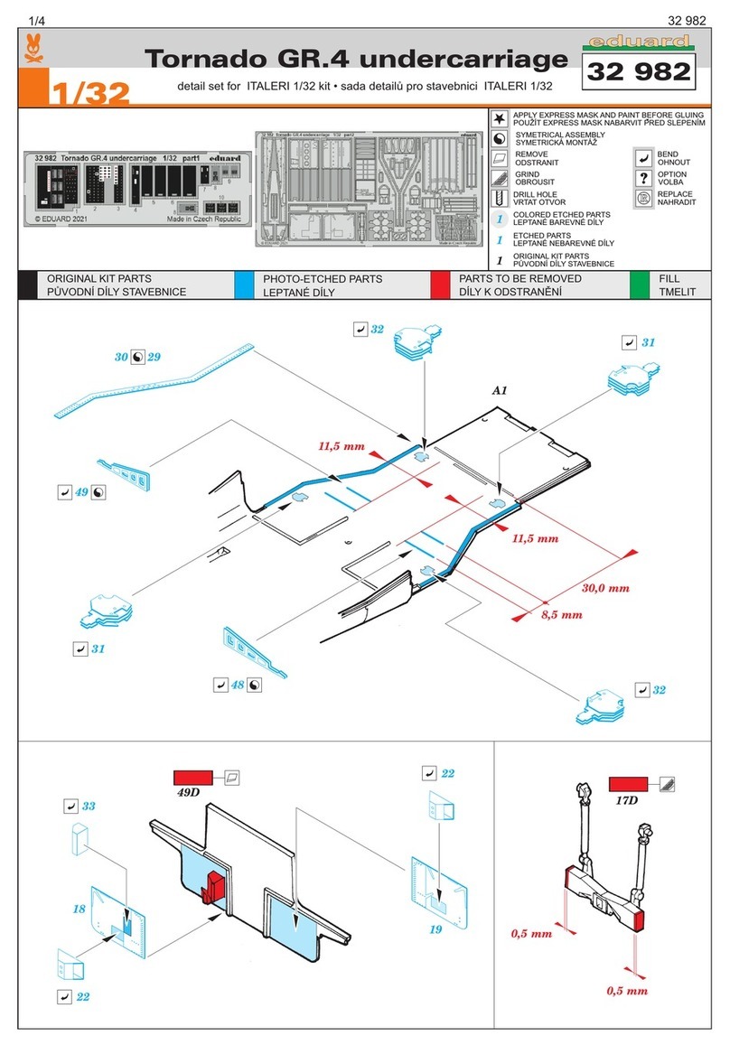 Eduard Tornado GR.4 undercarriage User manual Eduard Tornado GR.4 undercarriage User manual