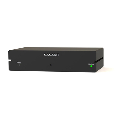 Savant SSC-002485 Operating instructions