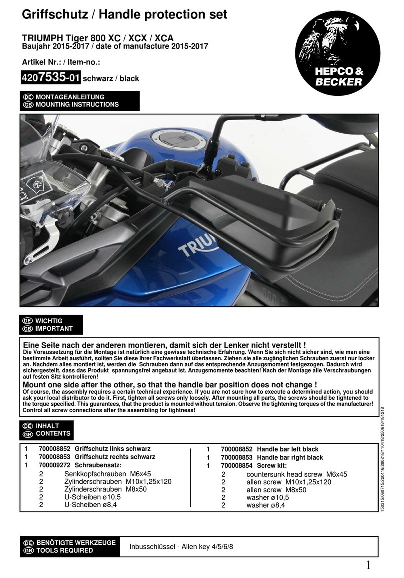 hepco & becker 4207535-01 Mounting instructions hepco & becker 4207535-01 Mounting instructions