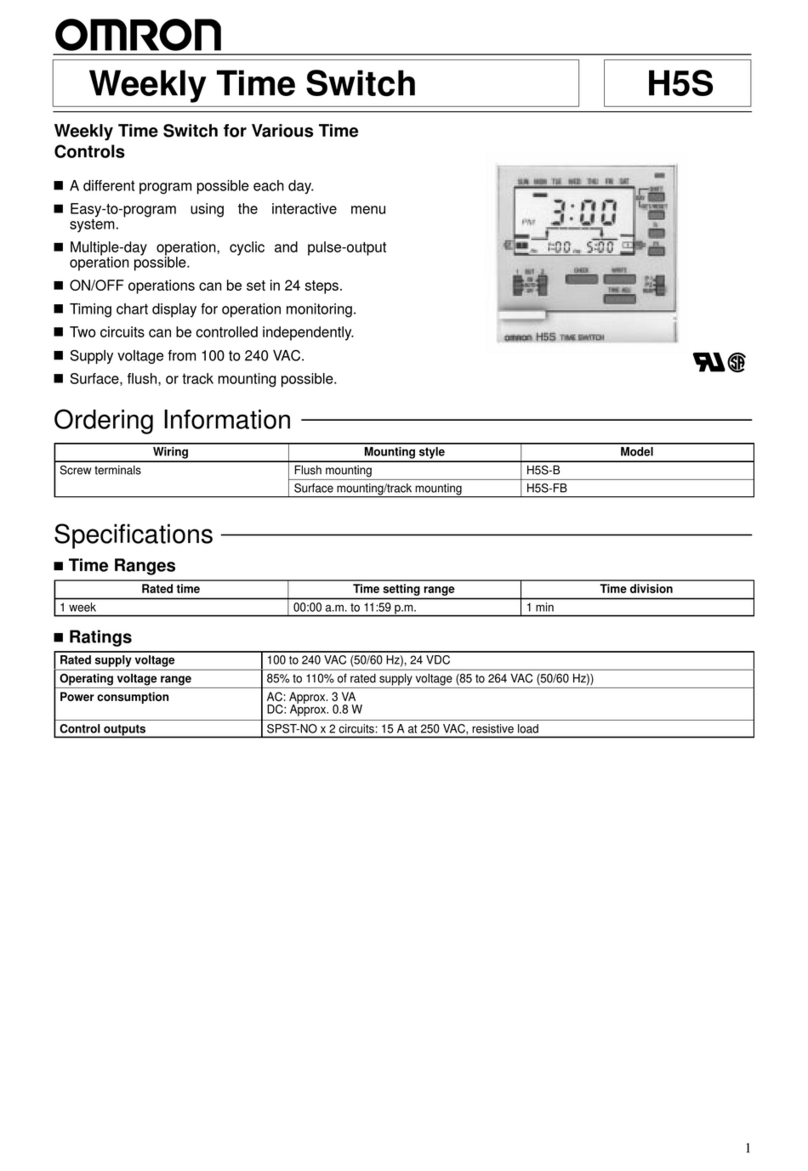 Omron H5S-B User manual