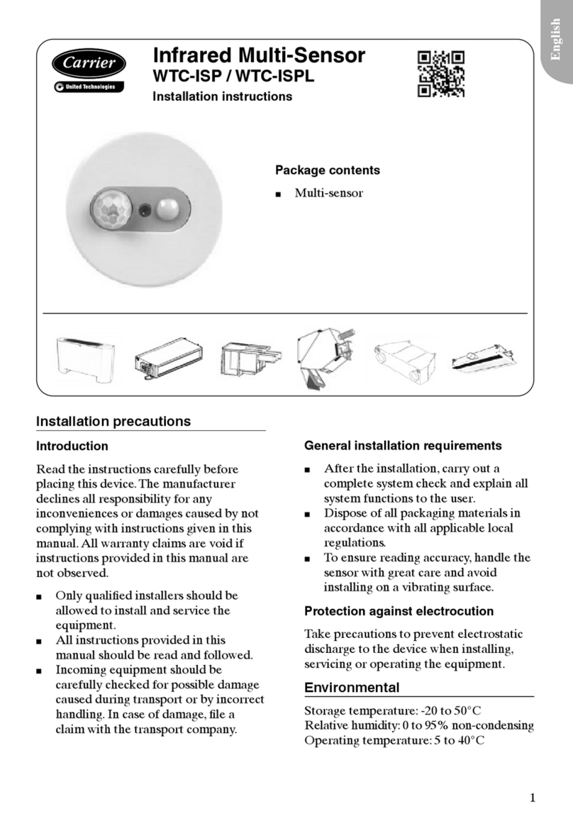 Carrier WTC-ISP User manual