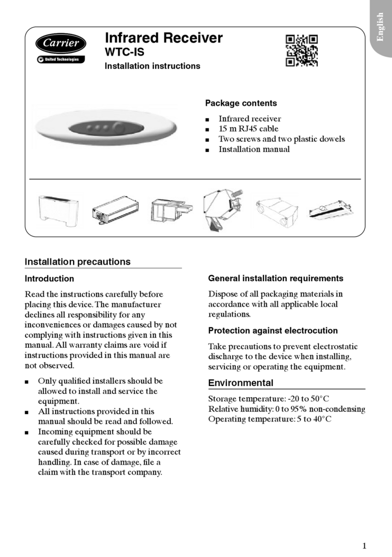Carrier WTC-IS installation instructions