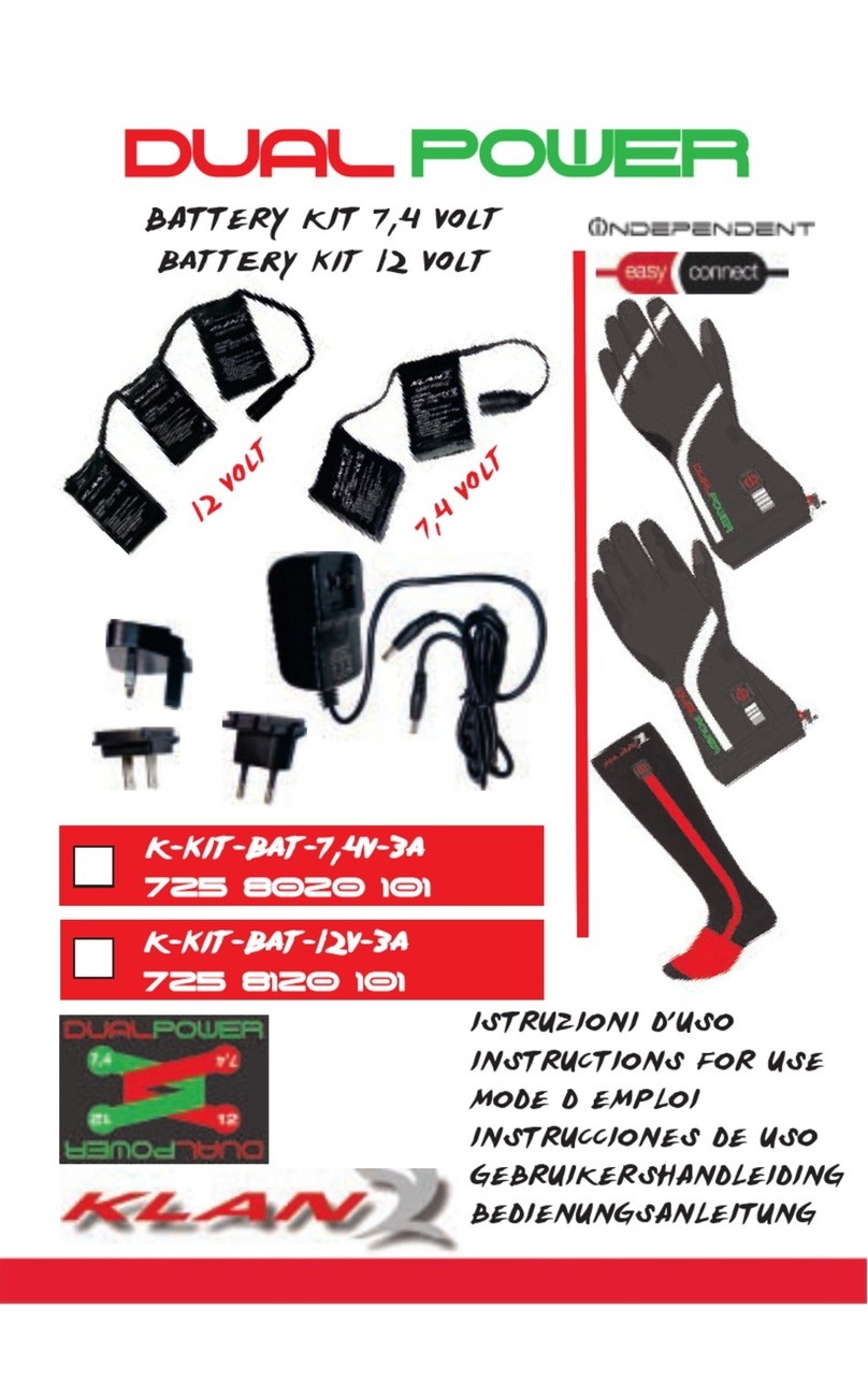 KLAN K-KIT-BAT-7,4V-3A Instructions for use