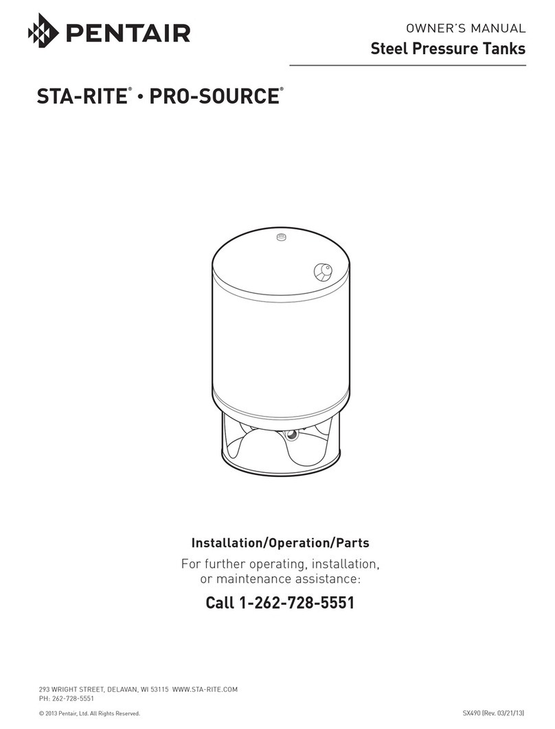 Pentair STA-RITE PRO-SOURCE SPS15 owner's manual