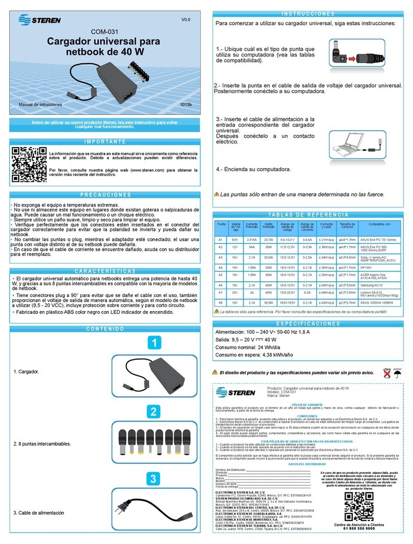 Steren COM-031 User manual