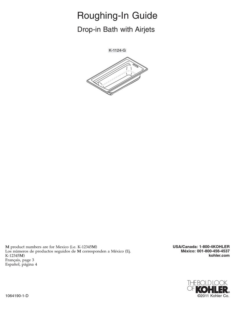 Kohler K-1124-G Quick start guide Kohler K-1124-G Quick start guide