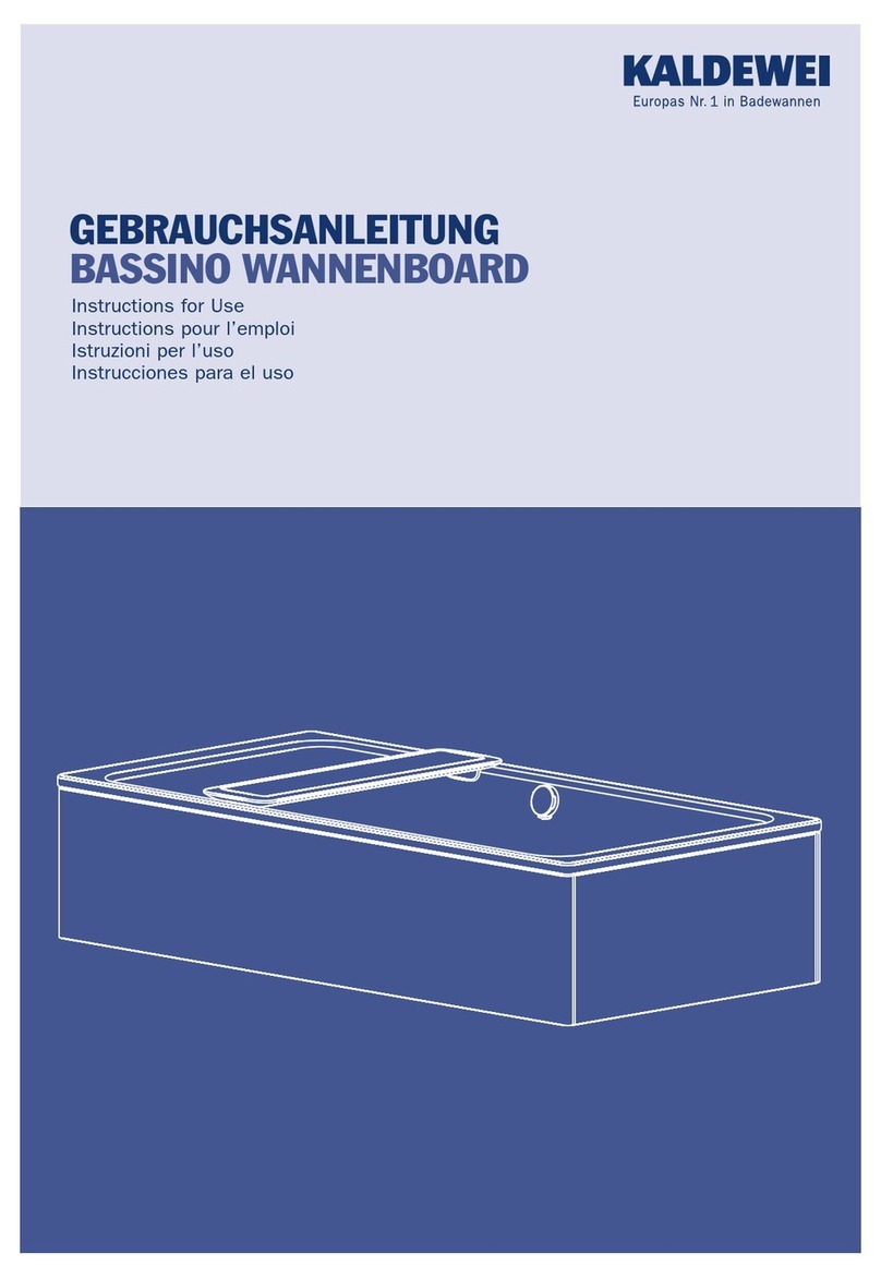Kaldewei Saniform Plus User manual