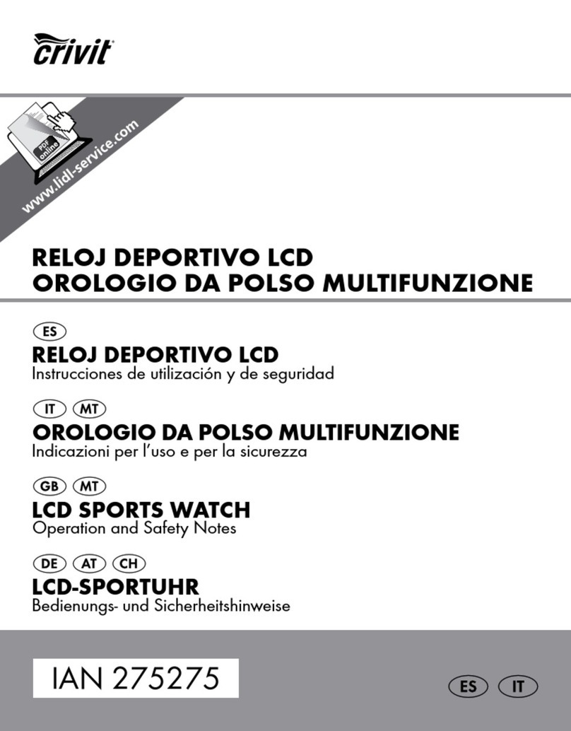 Crivit 275275 Operation and safety notes