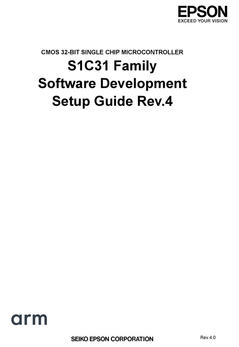 Epson S1C31 User manual
