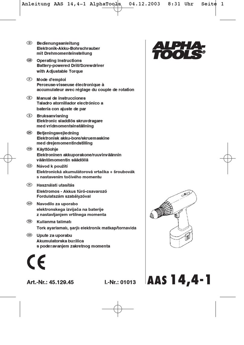 Alpha tools A-AS 14,4-1 User manual