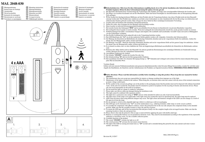 Hornbach MAL 2048-030 Mounting instructions