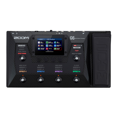 Zoom G6 User manual