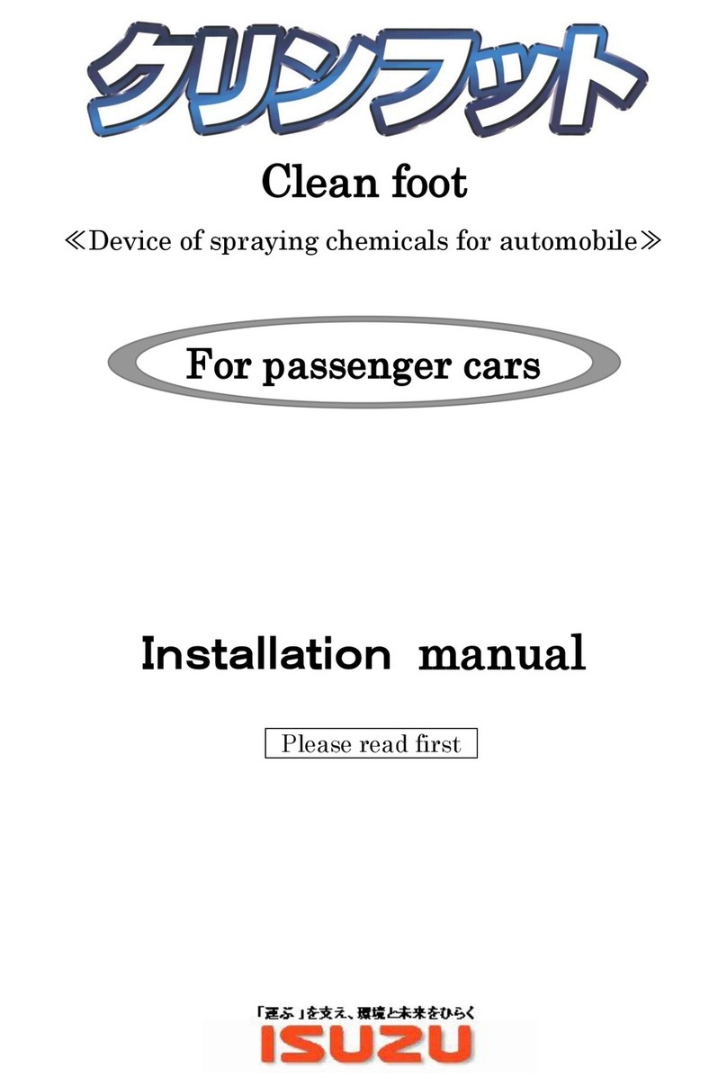Isuzu Clean foot installation manual