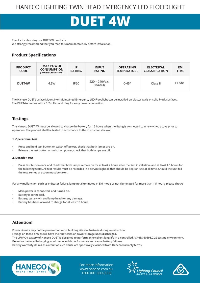 Haneco DUET4W manual