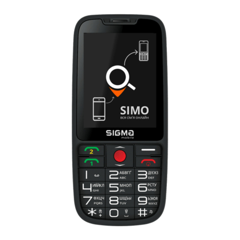 Sigma mobile Comfort 50 elegance3 SIMO User manual