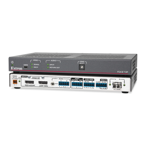 Extron electronics FOX II T DP Setup guide