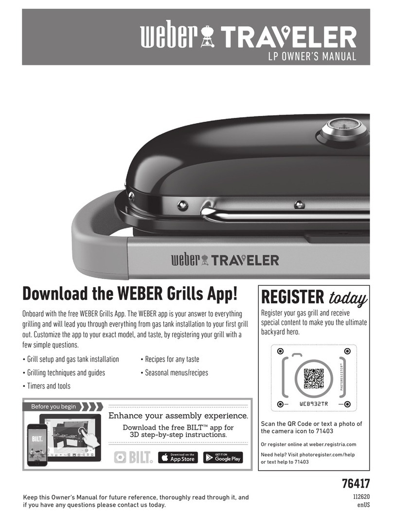Weber TRAVELER 76417 owner's manual