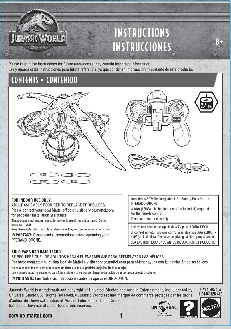 Mattel JURASSIC WORLD FLY54 instructions