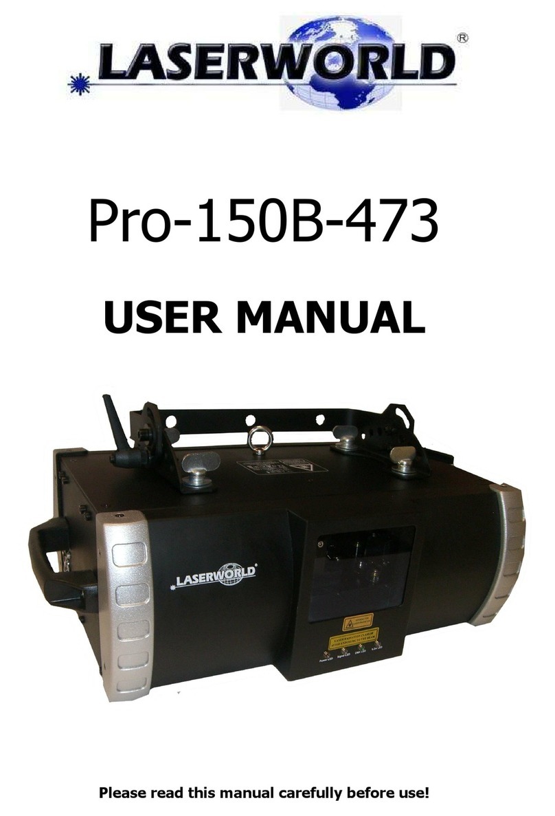 Laserworld Pro-150B-473 User manual