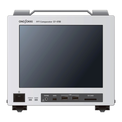 Ono Sokki CF-4700 user guide