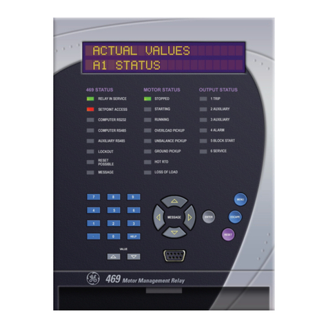 GE Multilin 469 Quick reference guide