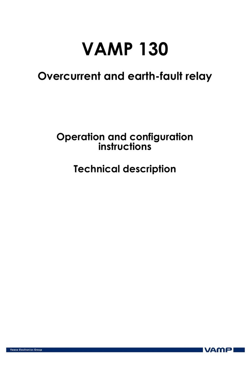 VAMP VAMP 130 Operation and configuration instructions
