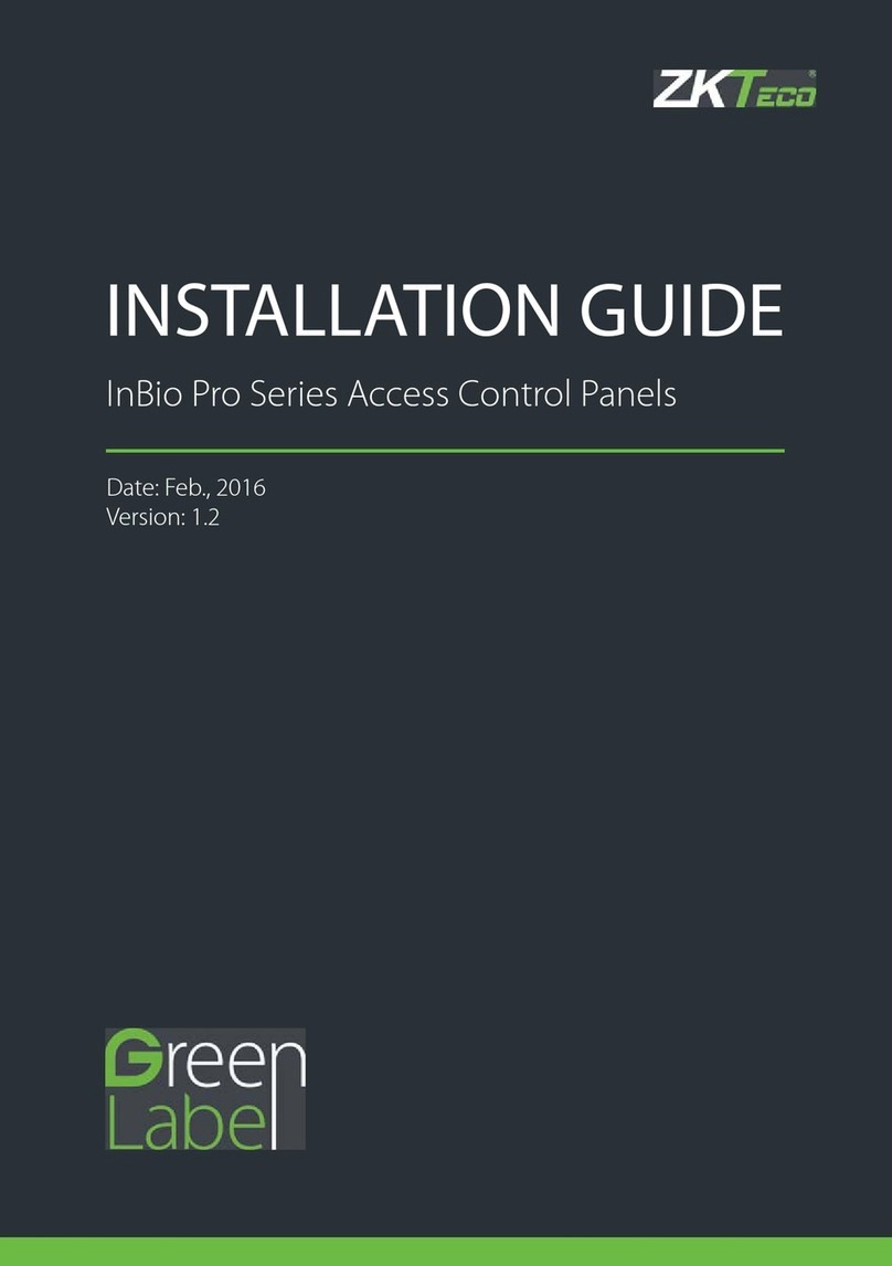ZKTeco InBio Pro Series User manual