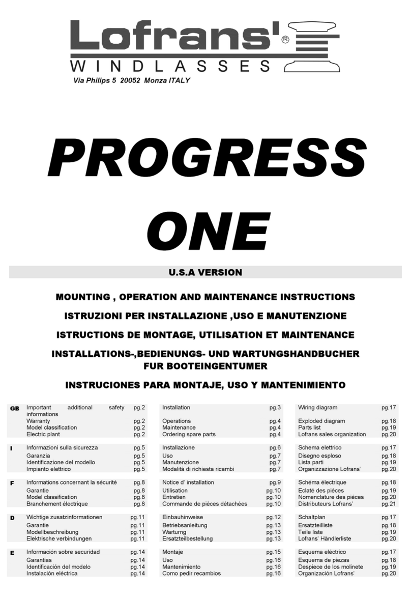Lofrans PROGRESS ONE Manual