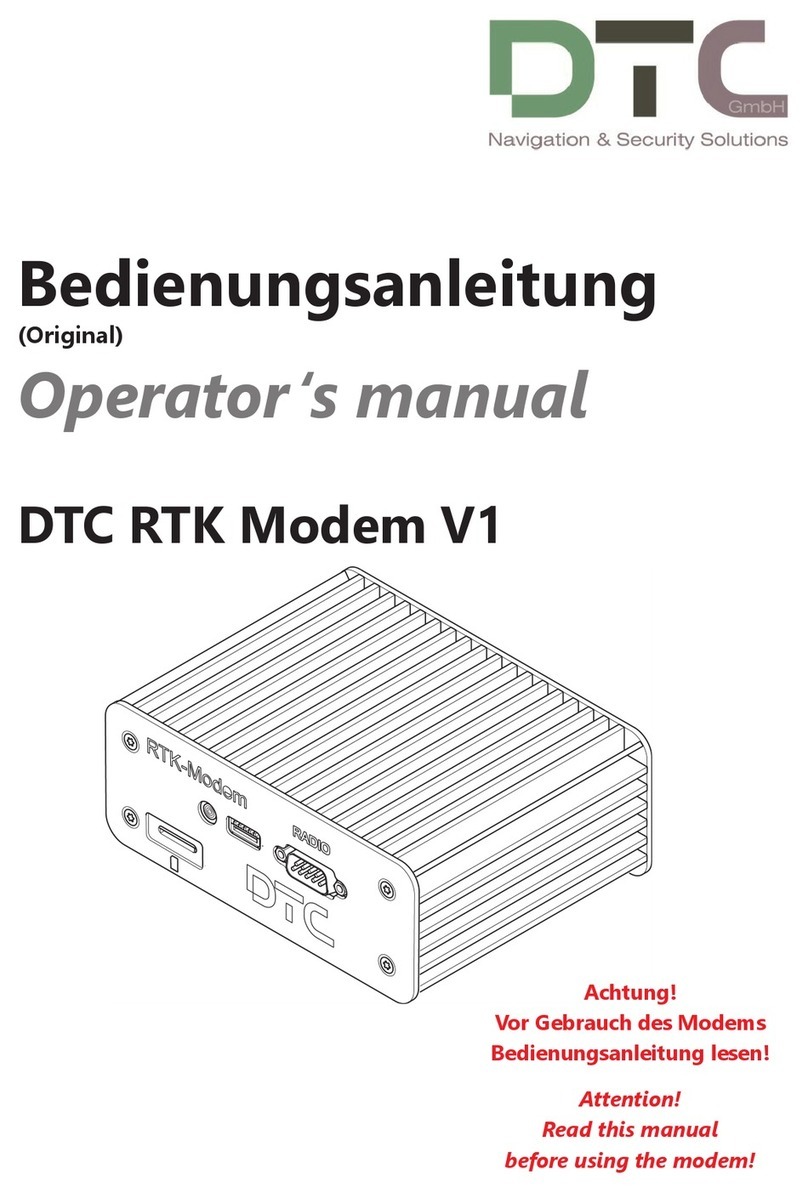 DTC RTK Modem V1 Operator's manual