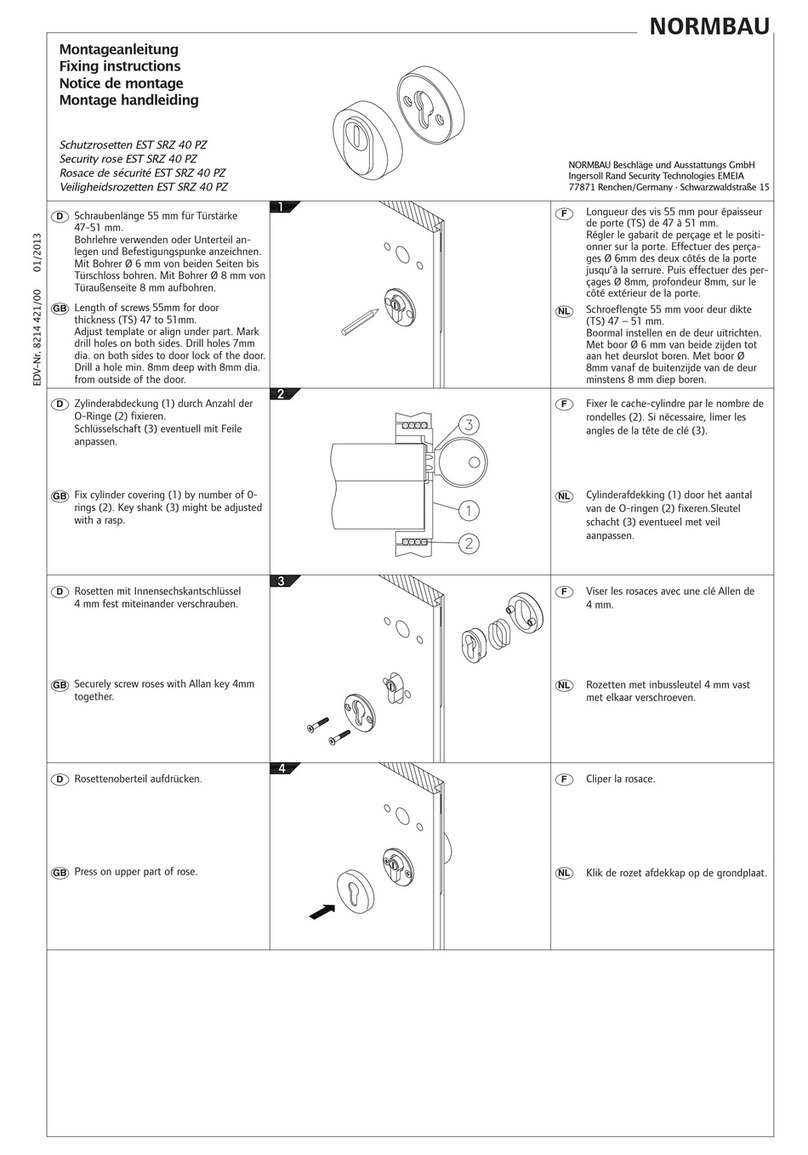 NORMBAU EST 40 PZ Fixing instructions