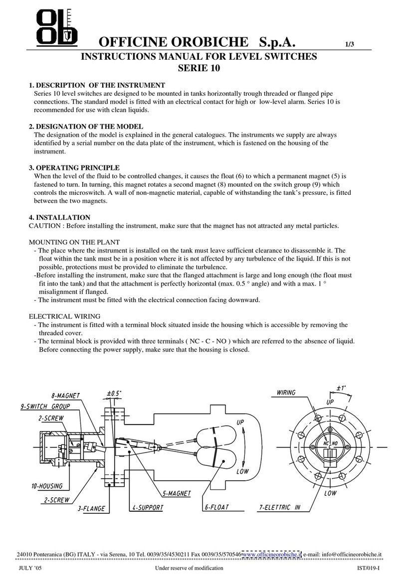 OFFICINE OROBICHE 10 Series instruction manual