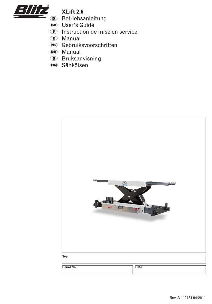 Blitz XLift 2,6 user guide
