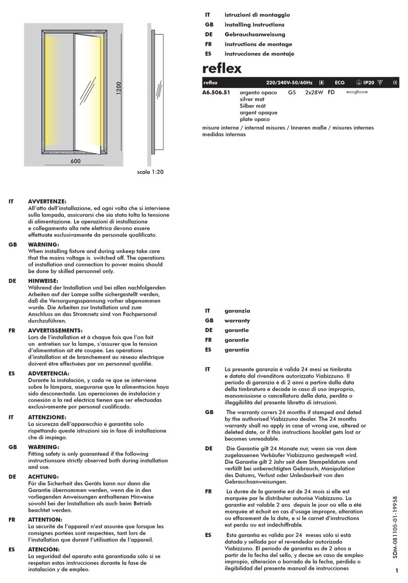 Viabizzuno reflex Instruction Manual