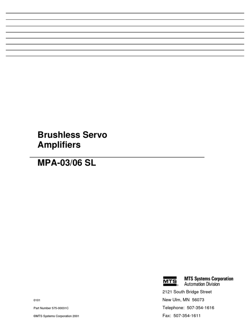 MTS Systems MPA-03 SL manual