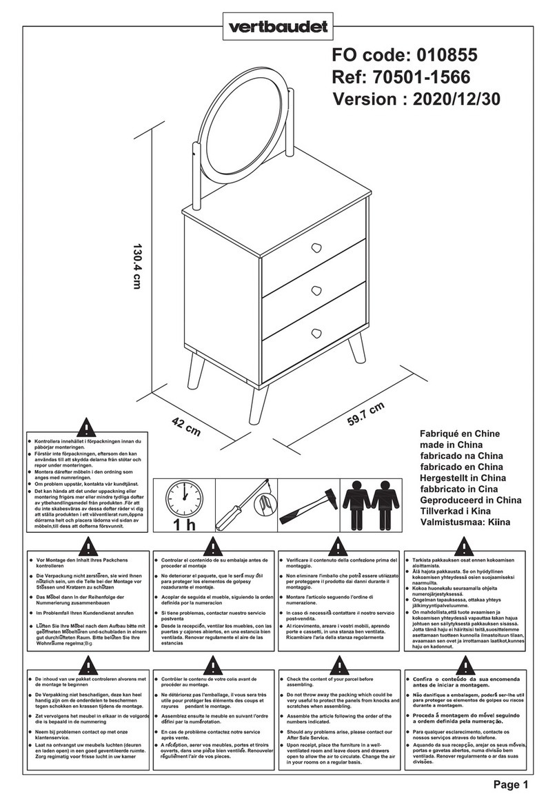 VERTBAUDET Confetti 70501-1566 Assembly instructions