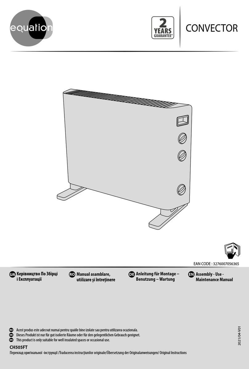 EQUATION CH505FT Assembly, Use, Maintenance Manual