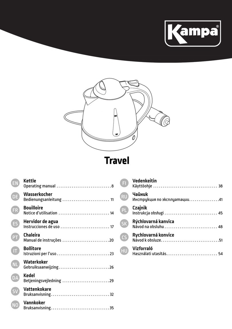 Kampa Travel operating manual