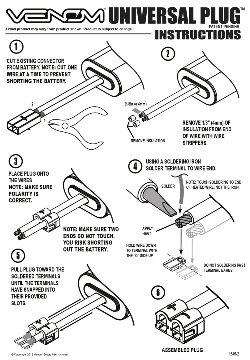 VENOM UNIVERSAL PLUG instructions