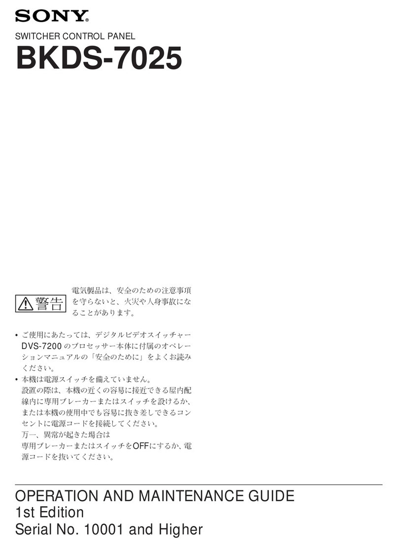 Sony BKDS-7025 Instruction Manual