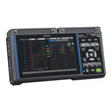 Hioki LR8450 Quick start manual