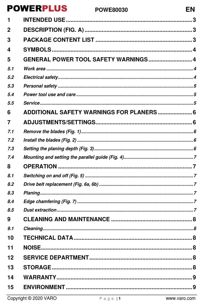 Powerplus POWE80030 manual