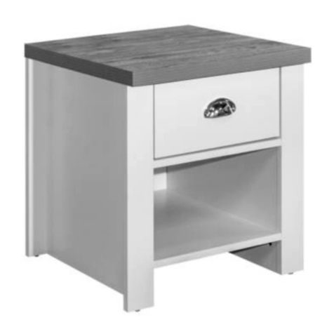 Happy Beds HIGHGATE Wooden 1 Drawer Lamp Table Assembly instructions Happy Beds HIGHGATE Wooden 1 Drawer Lamp Table Assembly instructions