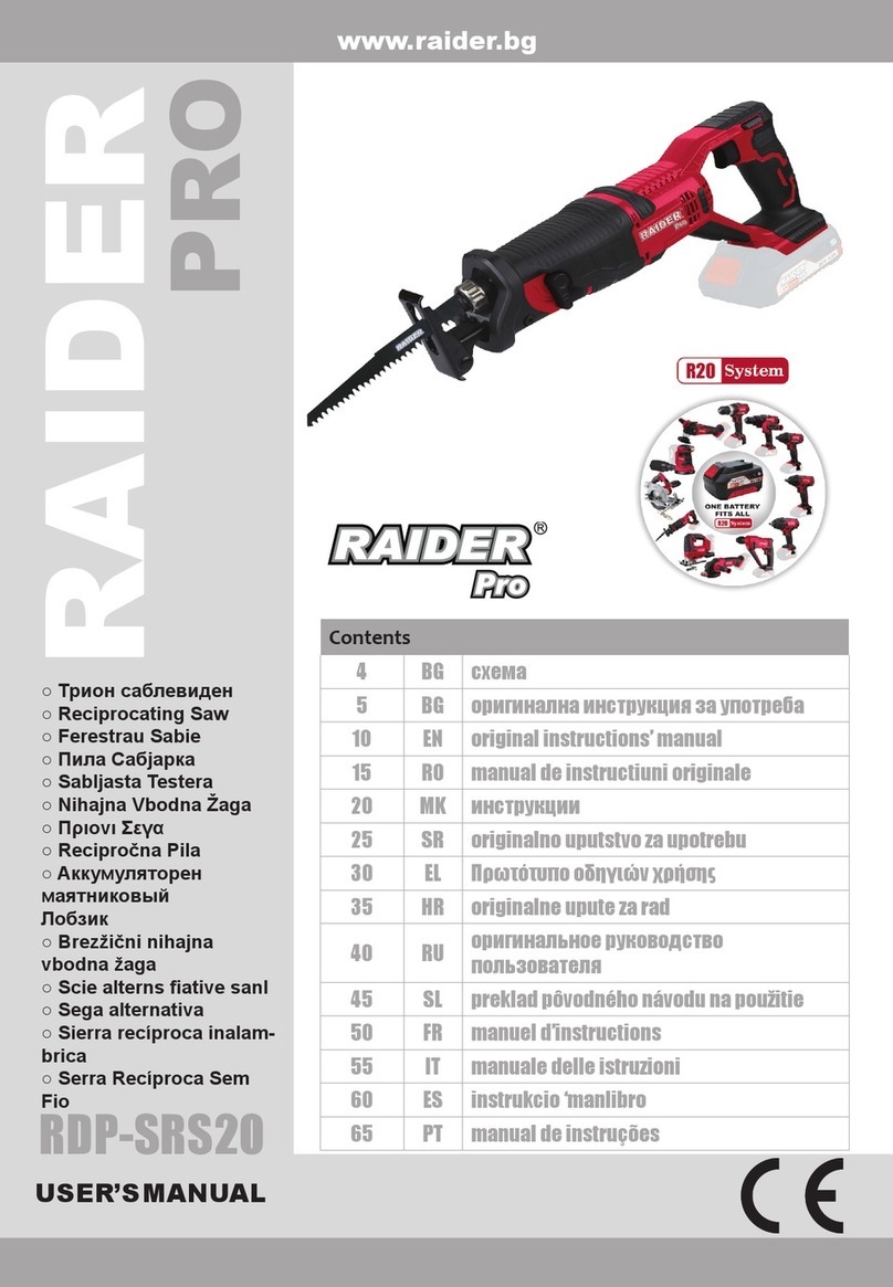 Raider RDP-SRS20 User manual